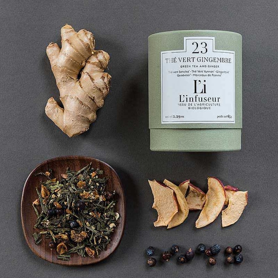 Epicerie Fine L'Infuseur | Th Vert Au Gingembre Bio - L'Infuseur