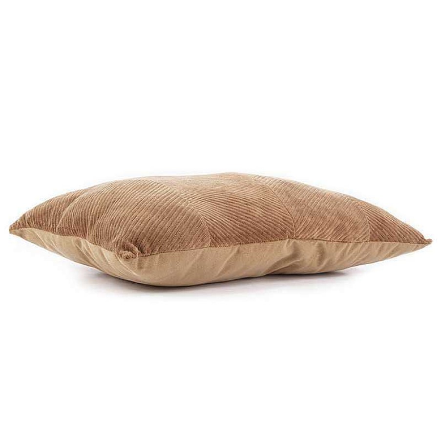 Maison & D Coration Present Time Coussins | Coussin En Velours C Tel - Sand Brown