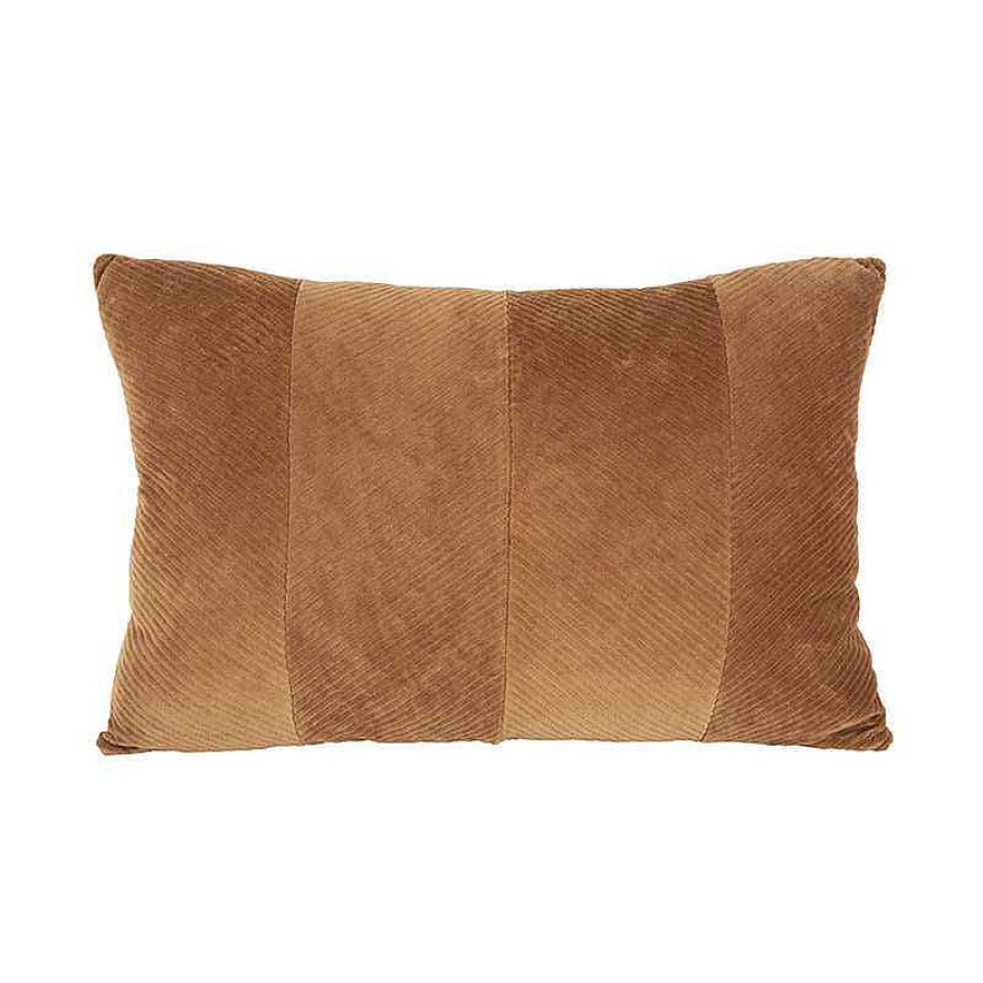 Maison & D Coration Present Time Coussins | Coussin En Velours C Tel - Sand Brown