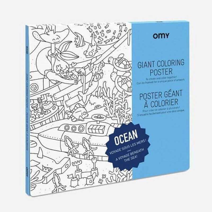 Kids OMY Design&Play Jeux Cr Atifs, De Loisir | Poster G Ant Colorier - Ocean