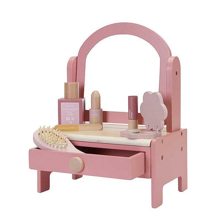 Kids Little Dutch Jouets D'Imitation | Coiffeuse En Bois Rose - Little Dutch