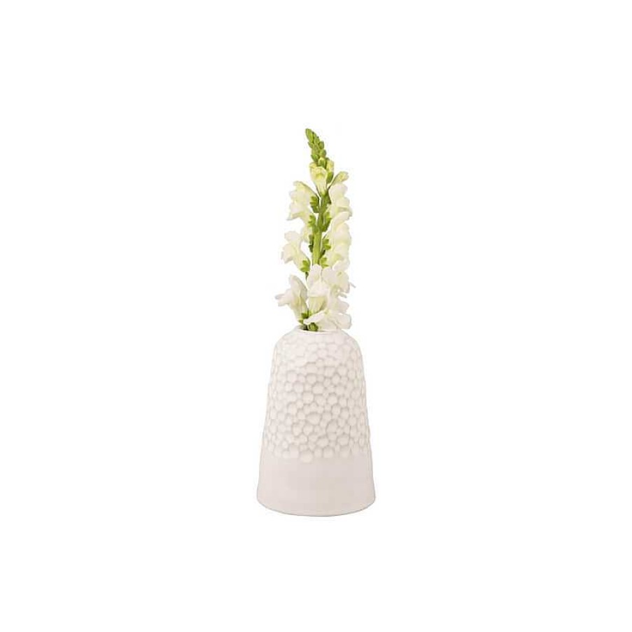 Maison & D Coration Present Time Vases | Vase Carve Wide Blanc - Present Time