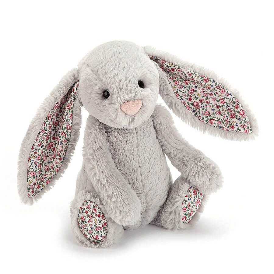 Kids Jellycat Doudous & Peluches | Doudou Blossom - Lapin Gris - Small