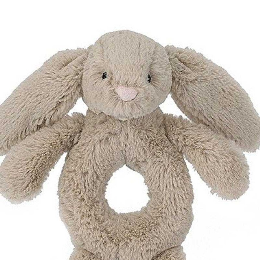 Kids Jellycat Doudous & Peluches | Jellycat -Hochet Lapin Beige