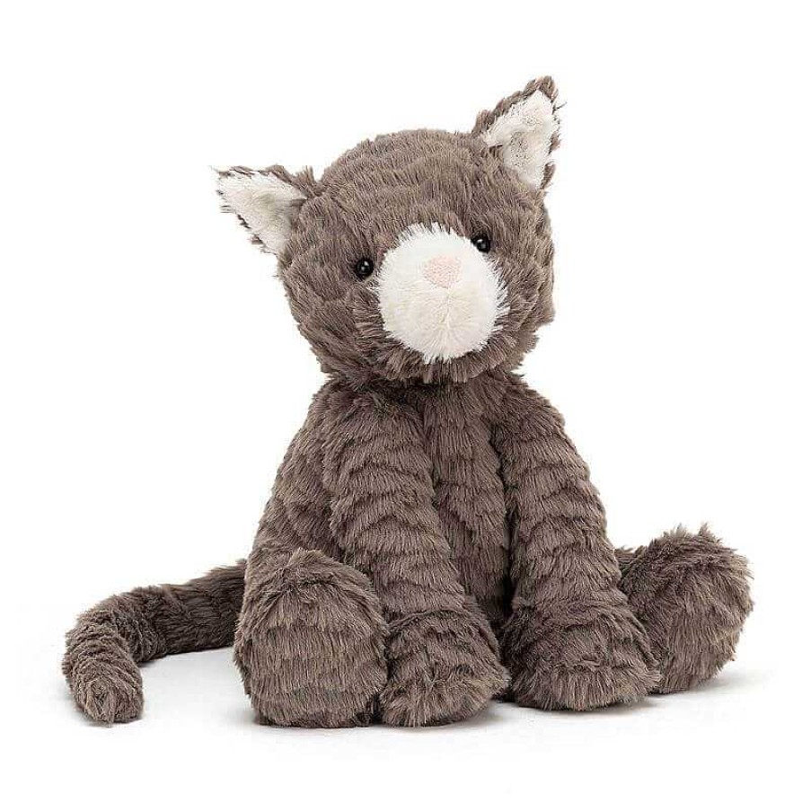 Kids Jellycat Doudous & Peluches | Jellycat - Doudou Fuddlewuddle - Chat Gris