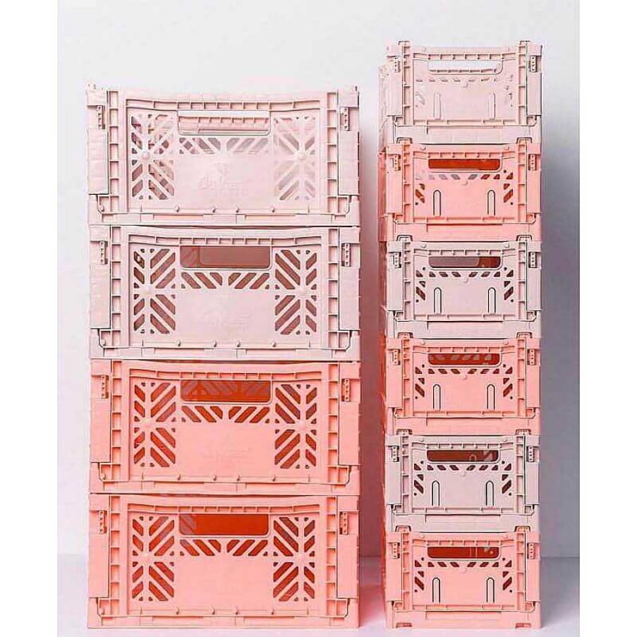 Maison & D Coration French Blossom Creations Cagettes | Mini Cagette Pliable - Salmon