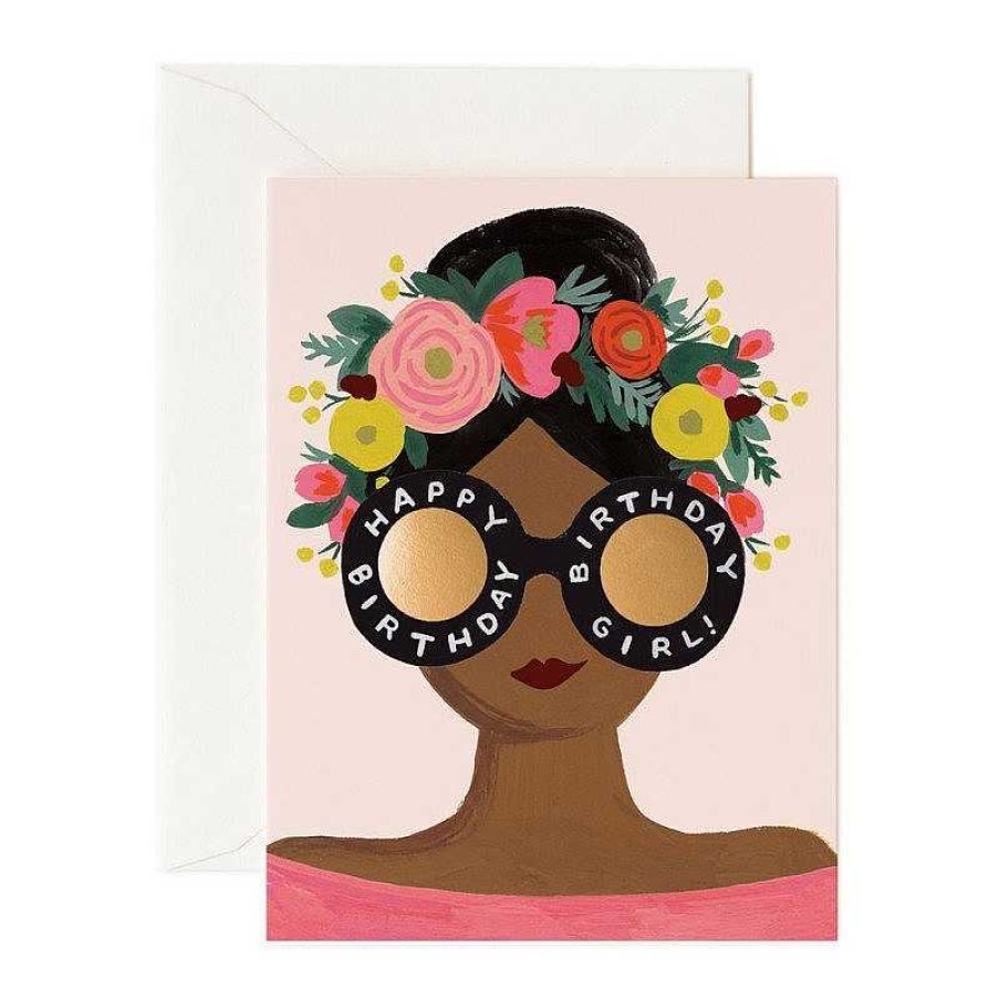 Lifestyle Rifle Paper Co. Anniversaires | Carte D'Anniversaire - Floral Birthday Girl