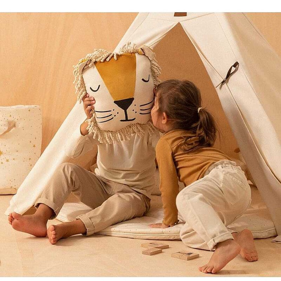 Kids Nobodinoz Coussins | Coussin Lion - Nobodinoz