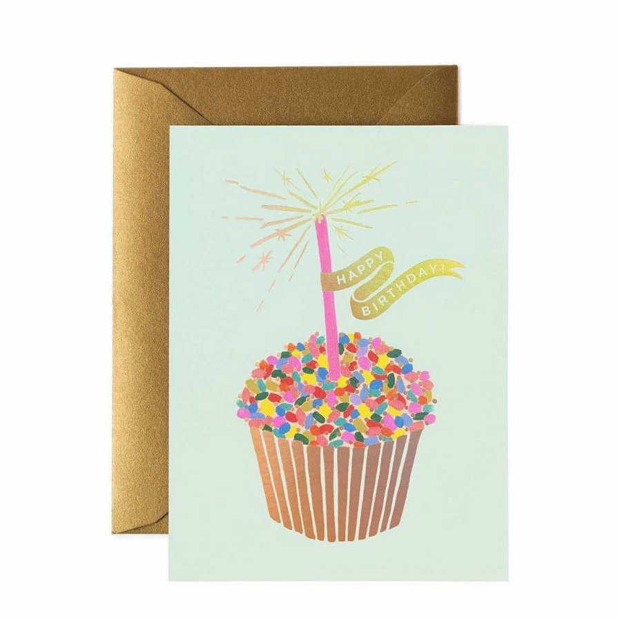 Lifestyle Rifle Paper Co. Anniversaires | Carte D'Anniversaire - Cupcake Birthday