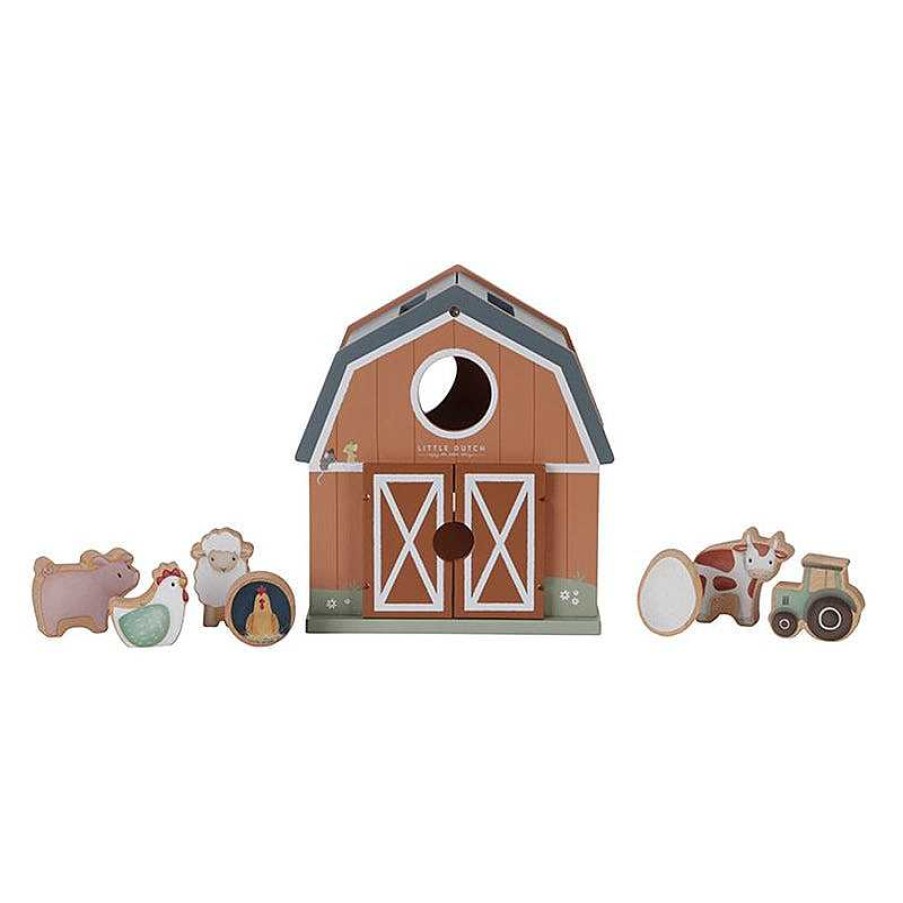 Kids Little Dutch Jouets D' Veil | Boite Formes Little Farm - Little Dutch