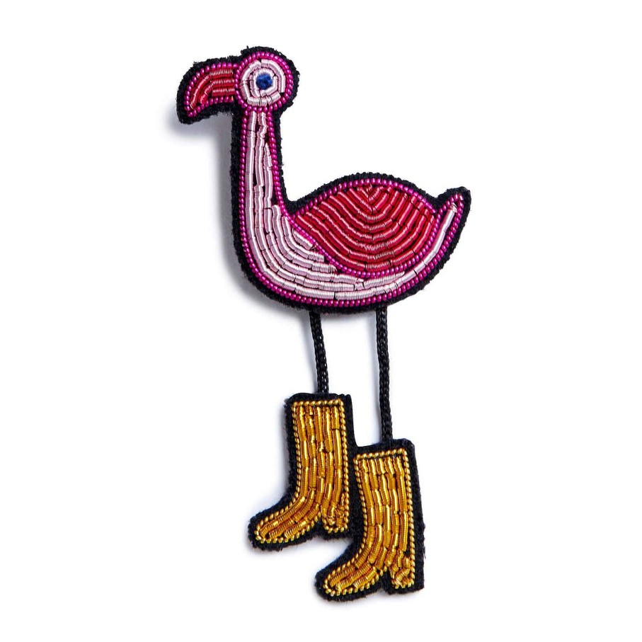 Femmes Macon et Lesquoy Broches & Pin'S | Broche Brod E Flamant Gardien - Macon Et Lesquoy