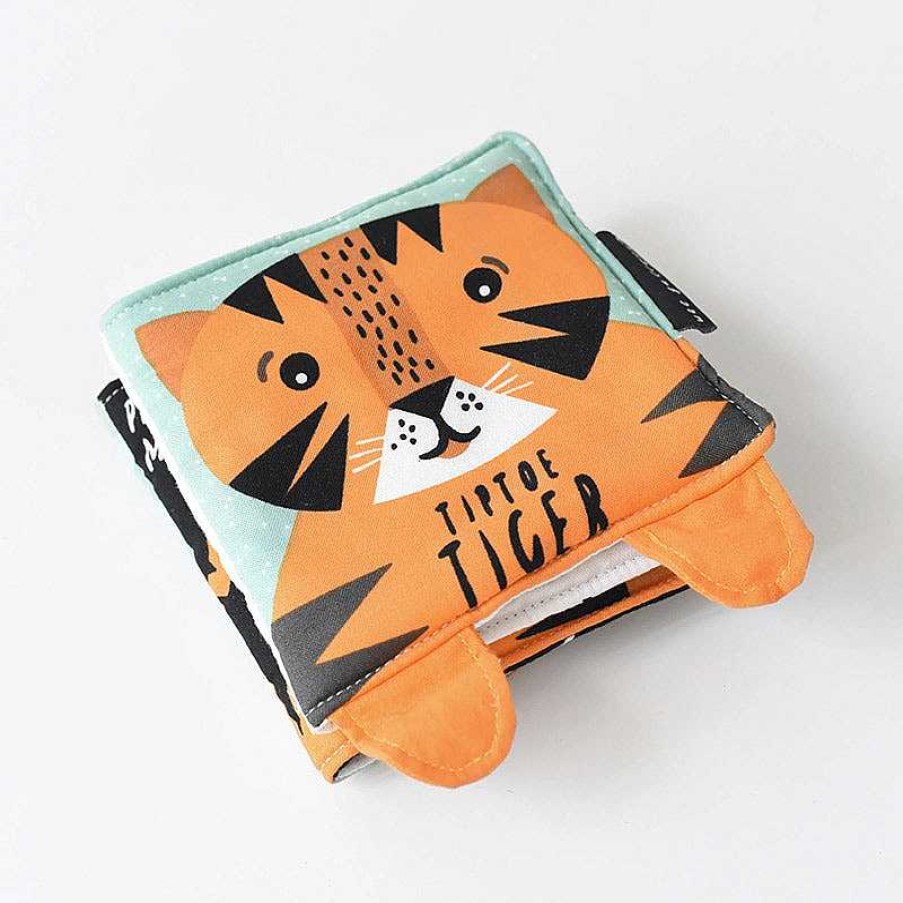 Kids Wee Gallery Jouets D' Veil | Livre En Tissu - Tip Toe Tiger