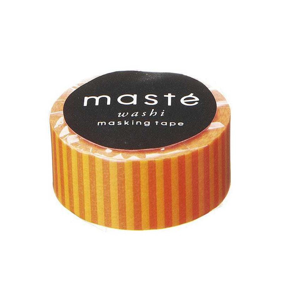 Lifestyle Mark's Inc. Fournitures | Ruban Adh Sif - Washi Tape Rayures Oranges