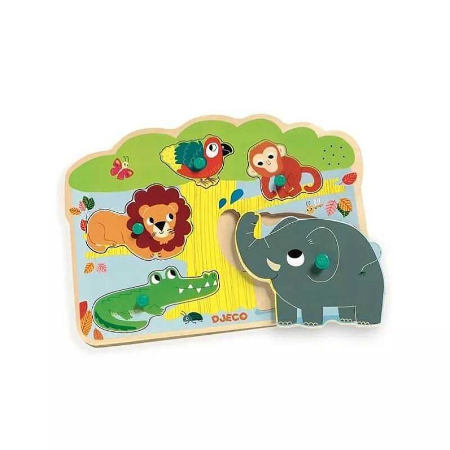 Kids Djeco Puzzles & Jeux De Soci T | Puzzle Sonore Baobab - Djeco